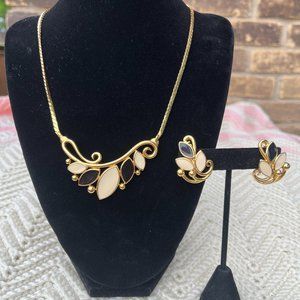 Trifari necklace and earrings set
